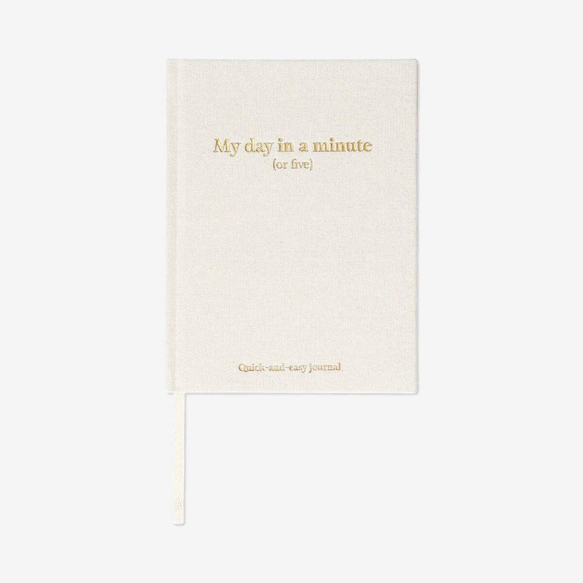 5 minute journal with linen cover - English