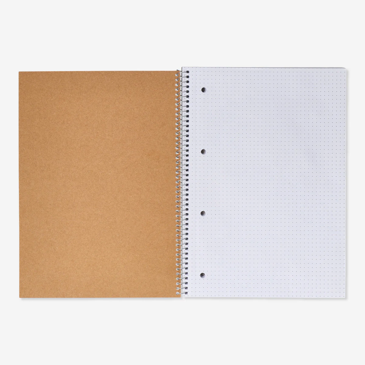 A4 spiral-bound dotted notebook with craft paper cover - Image 2