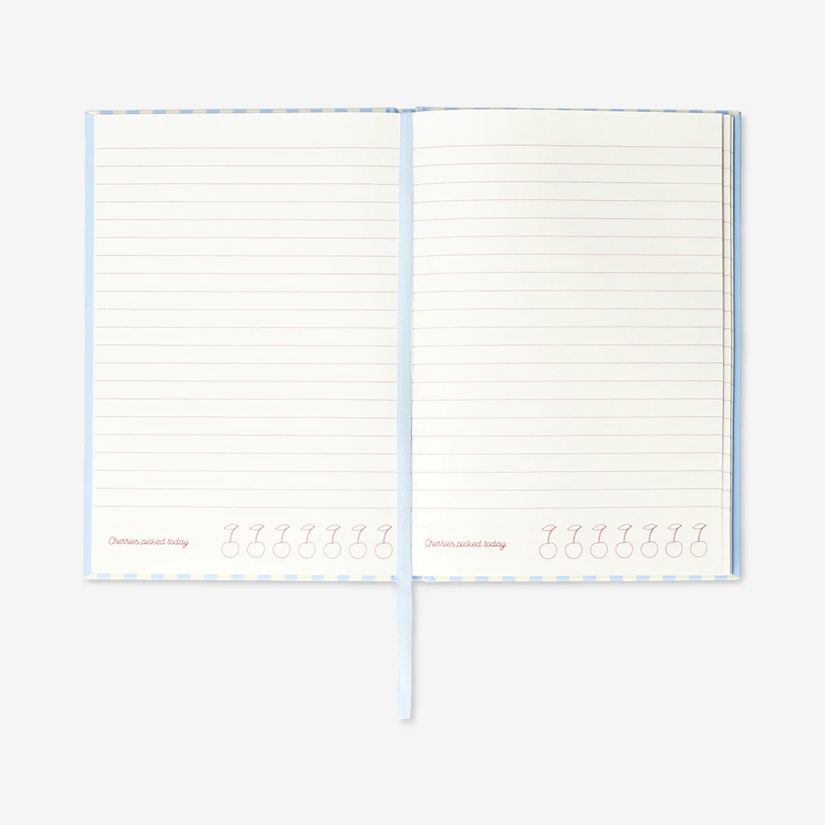 A5 lined notebook with cherry cover - Image 3