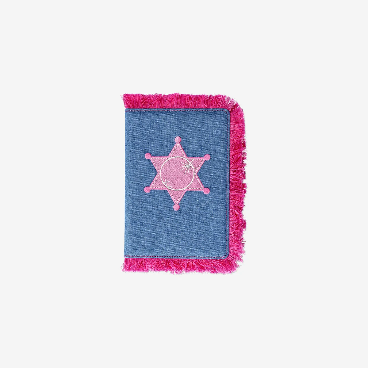 A5 Western denim notebook with tassels