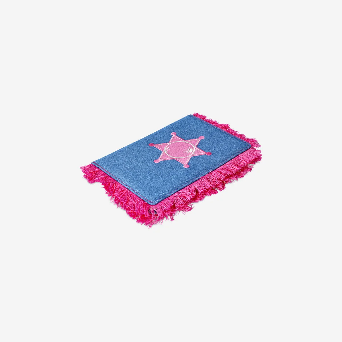 A5 Western denim notebook with tassels - Image 3