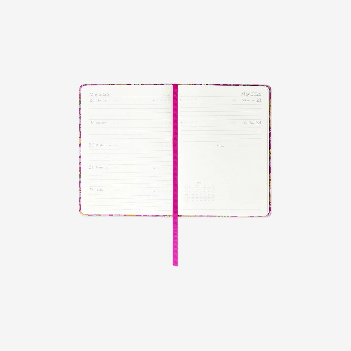 B6 Floral weekly diary 2026 - English - Image 2