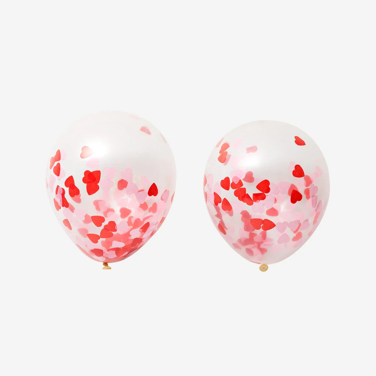 Ballons with confetti. 6 pcs