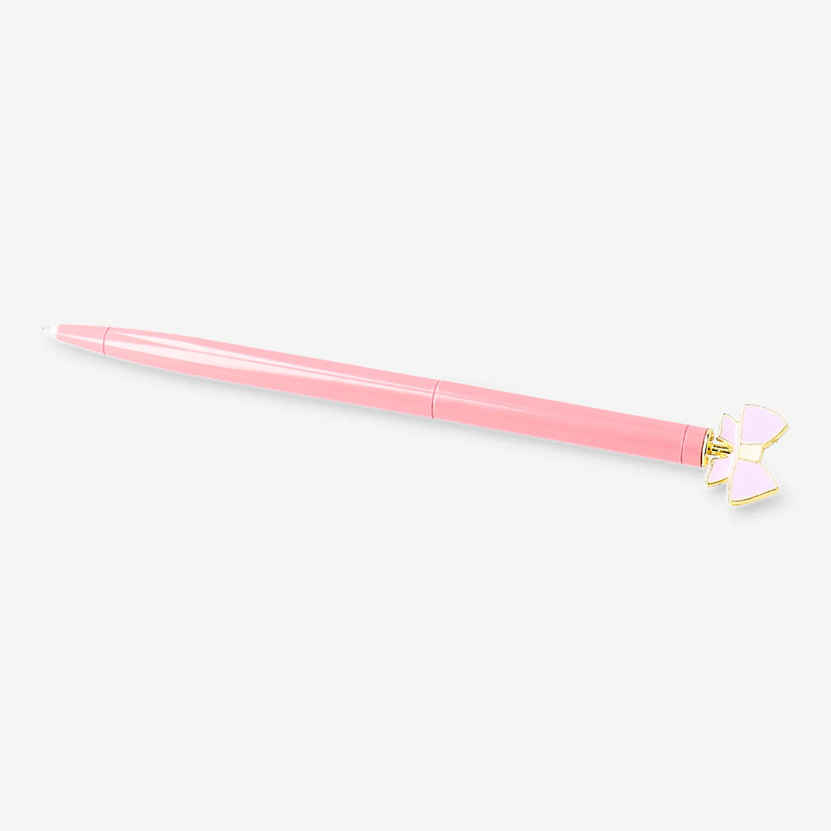 Ballpoint pen - Pink with bow topper - Image 3