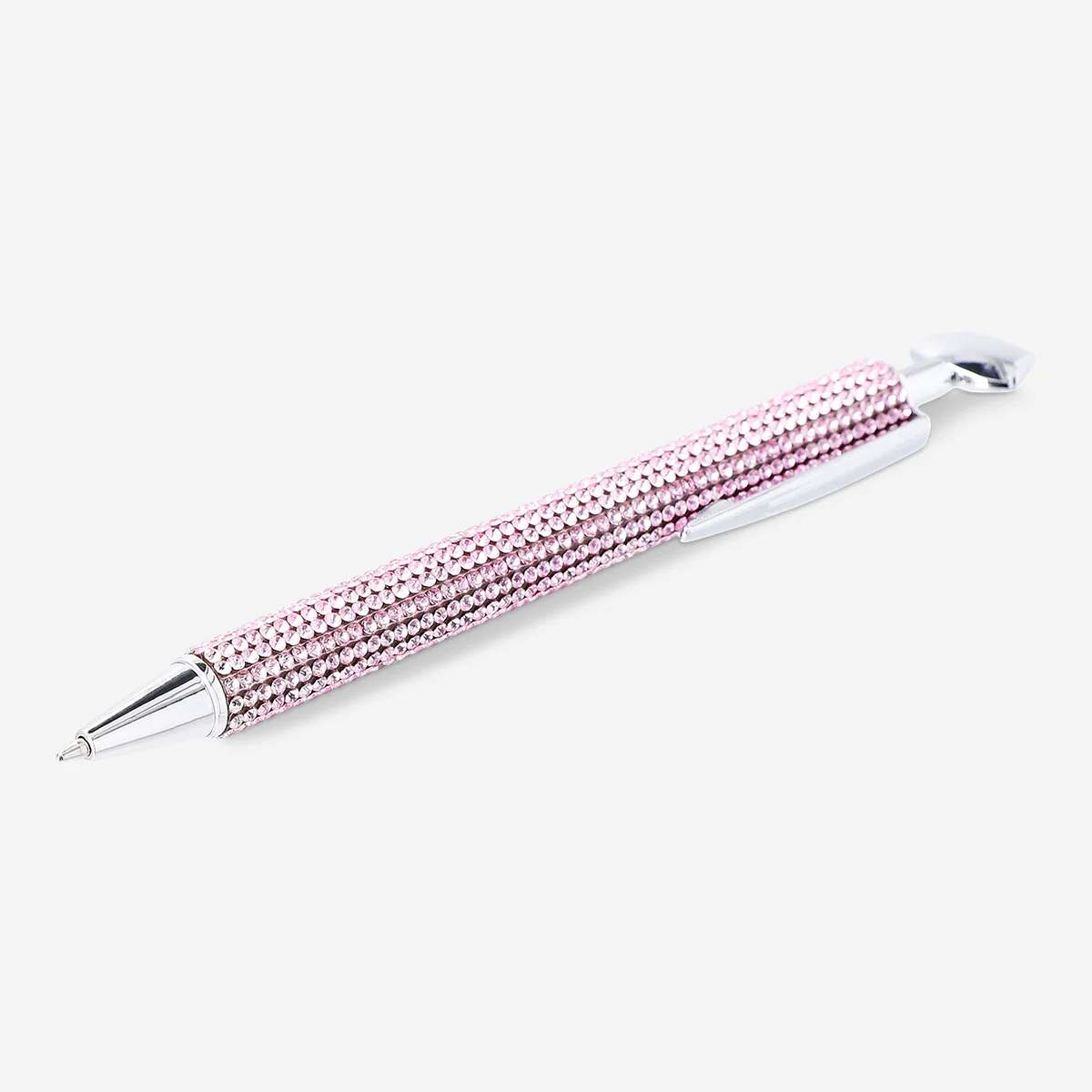 Ballpoint pen - Silver cat with rhinestones - Image 3