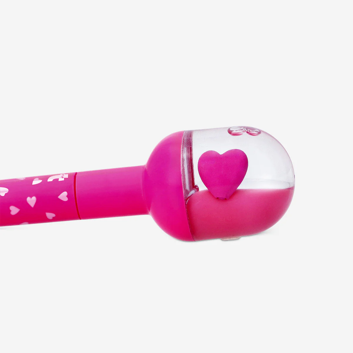 Ballpoint pen with pink heart topper - Image 2