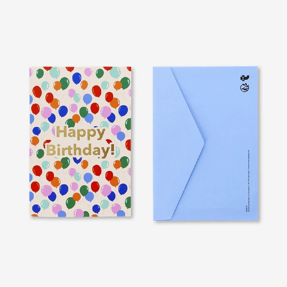 Birthday card - Balloons