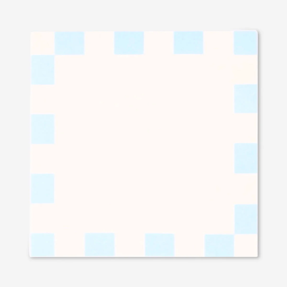 Blue chequered sticky memos
