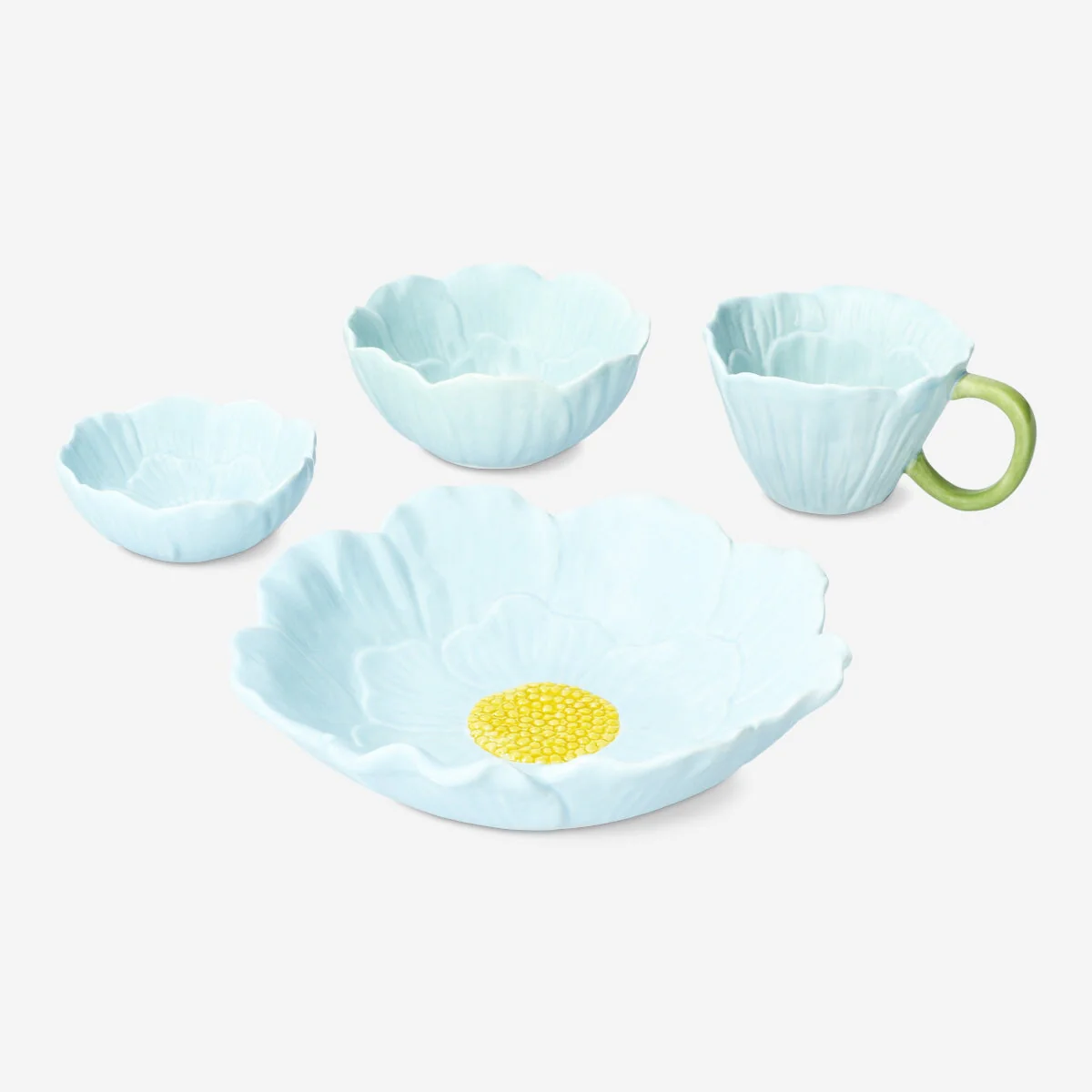 Blue flower mug - 140 ml - Image 4