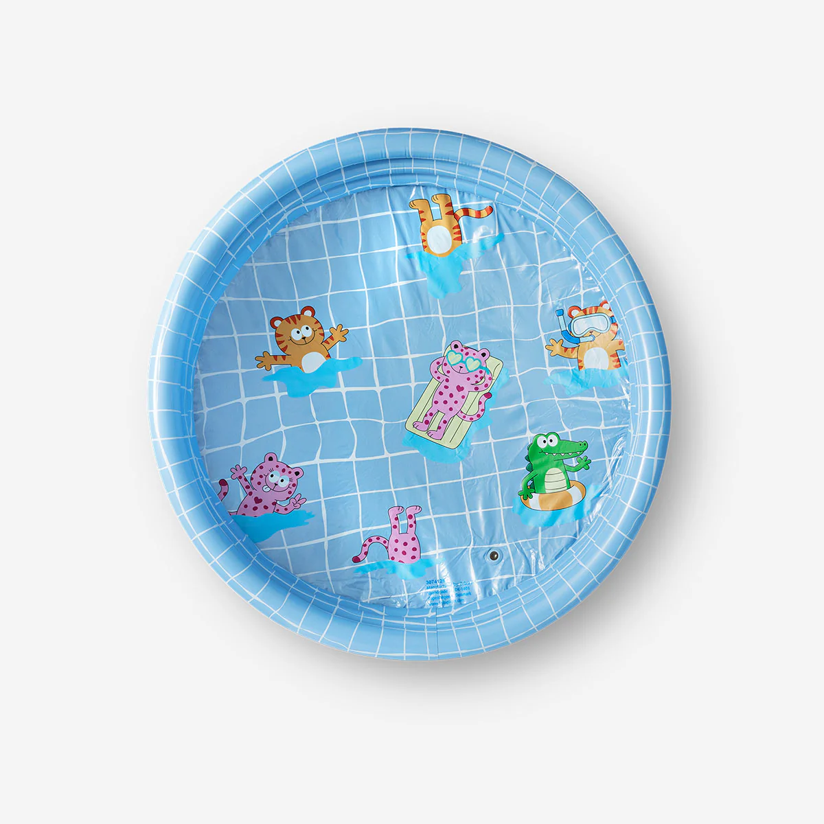 Blue inflatable paddling pool - 110 cm - Image 3