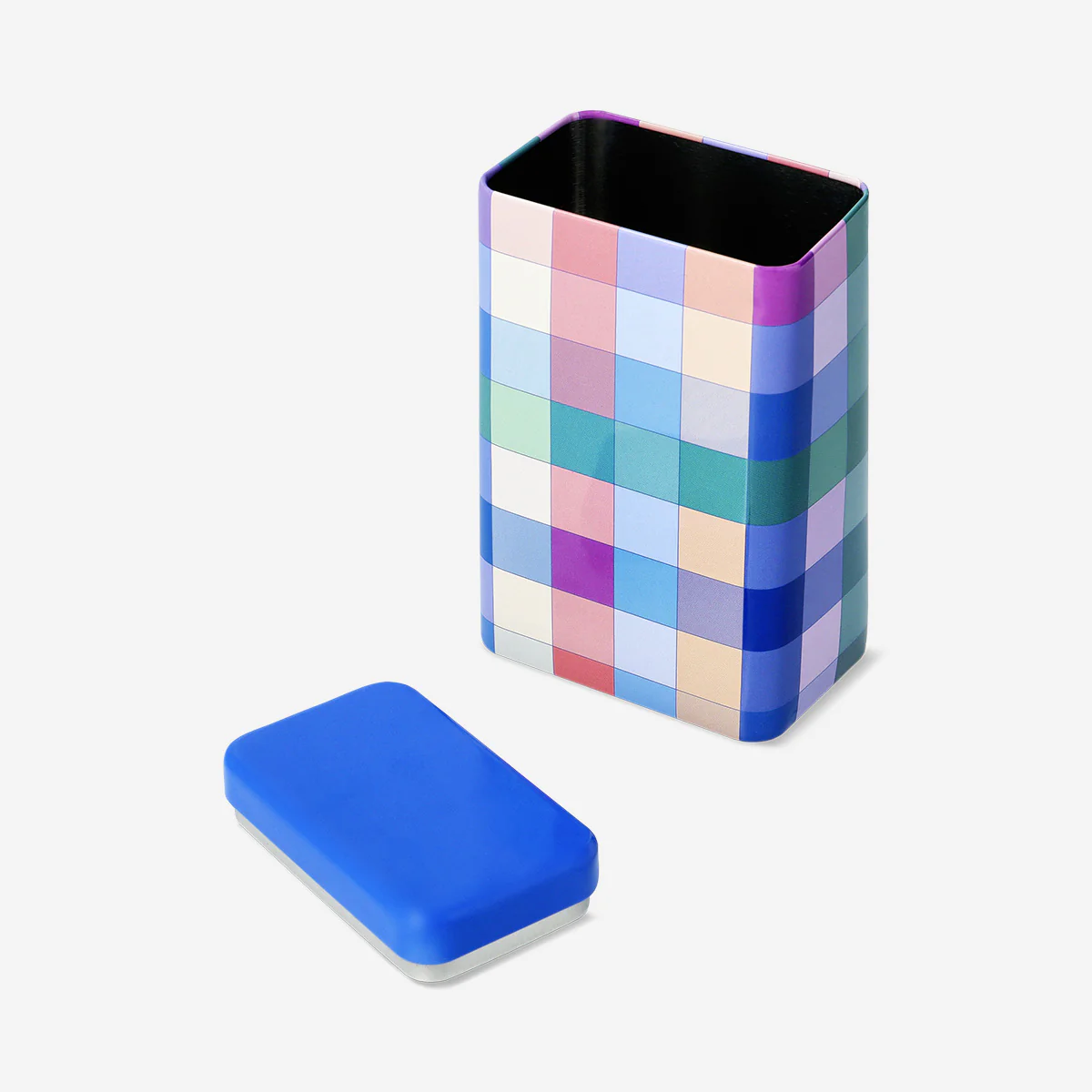 Cake tin in blue gingham - 15 cm - Image 3