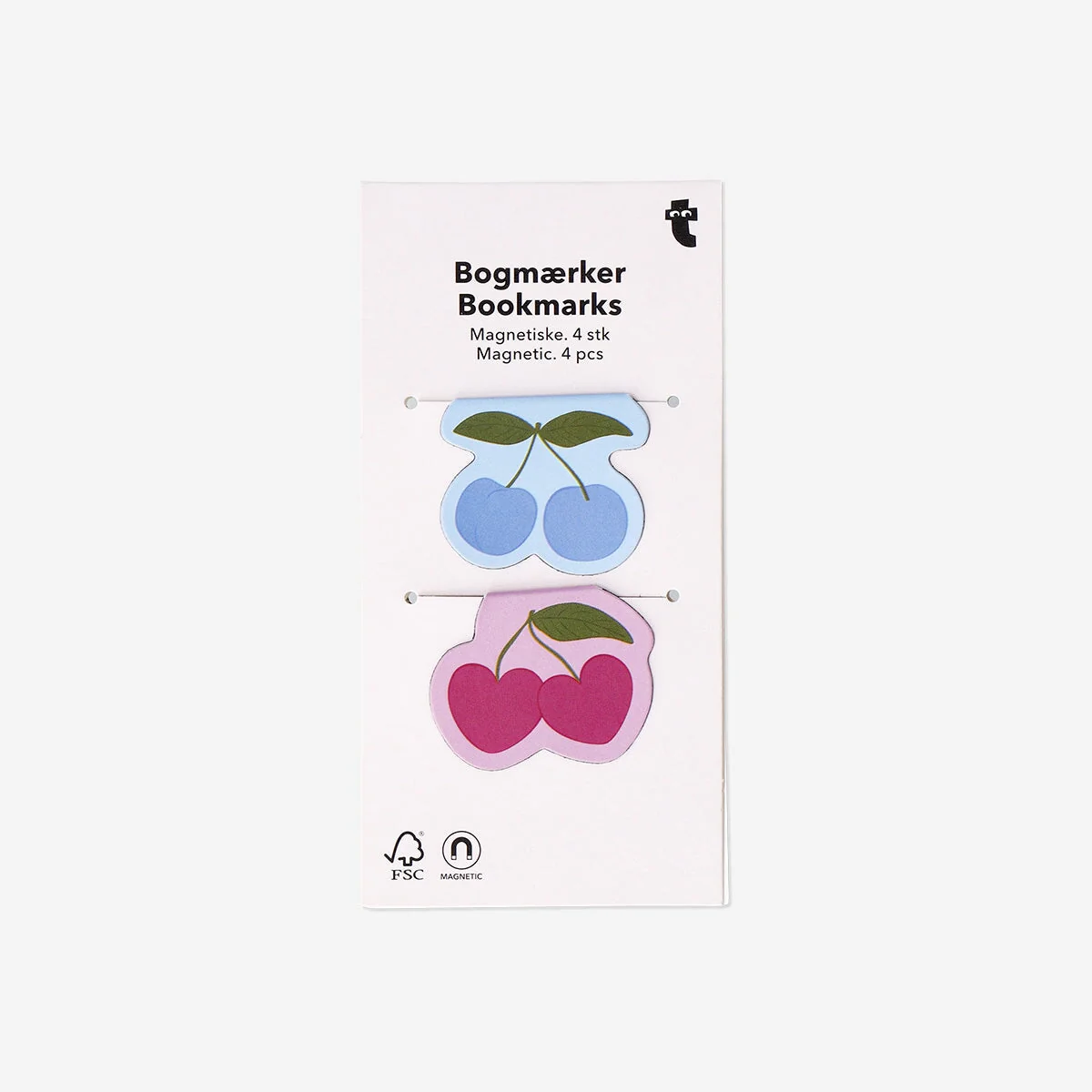 Cherry bookmarks - 4 pcs