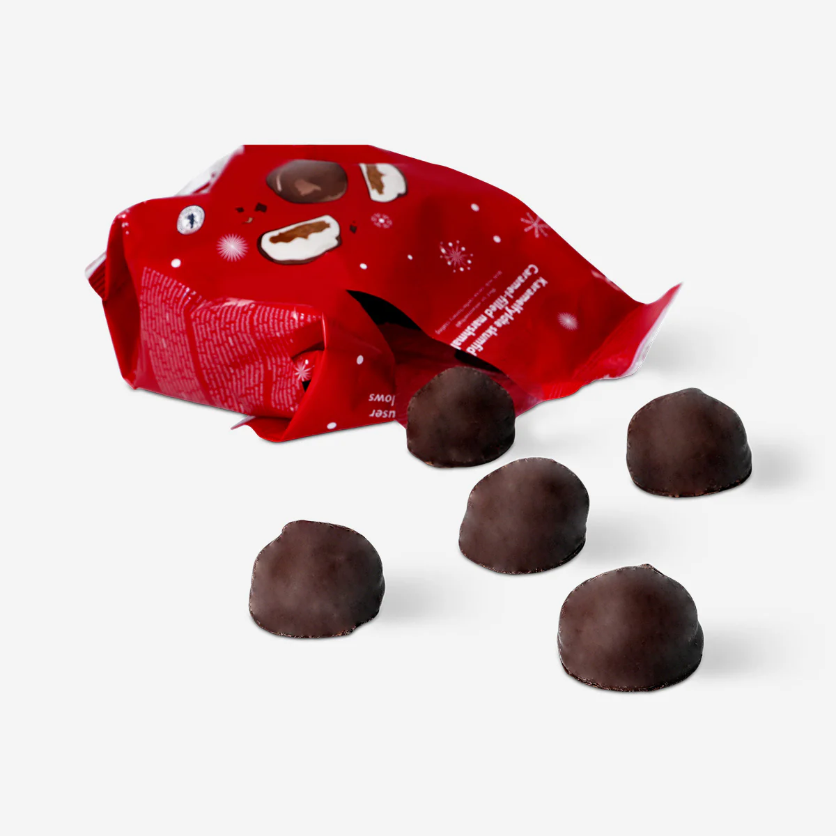 Chocolate covered marshmallows with caramel filling - Image 2