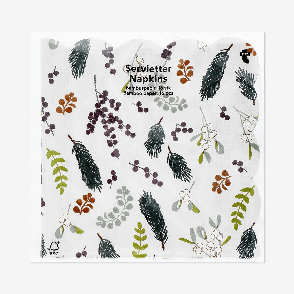 Forest berries napkins - 16 pcs