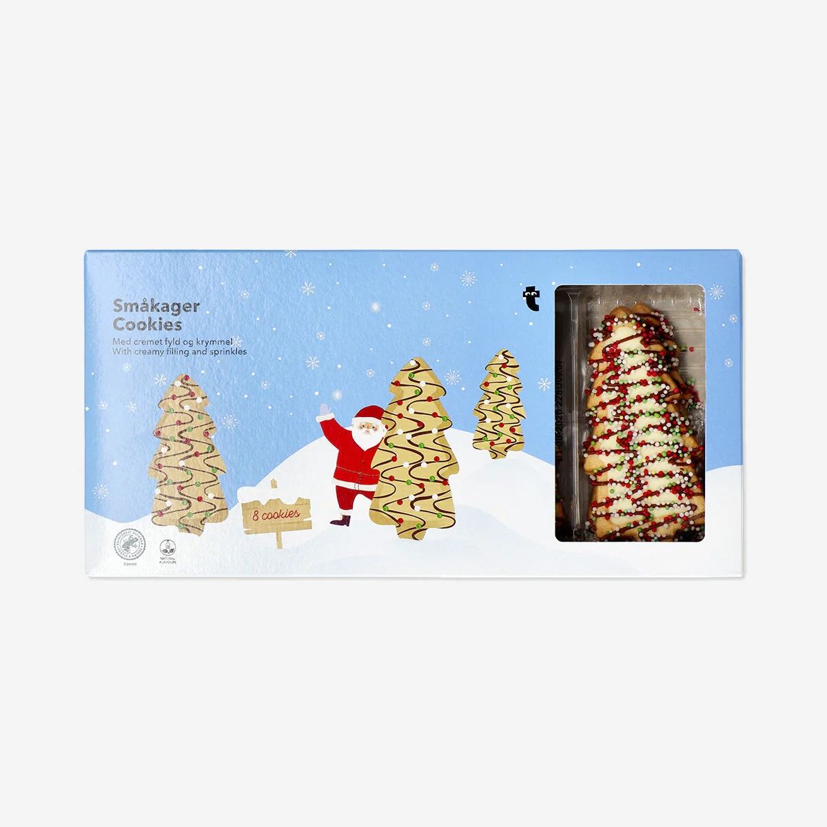 Christmas tree cookies with white chocolate and sprinkles - Image 2