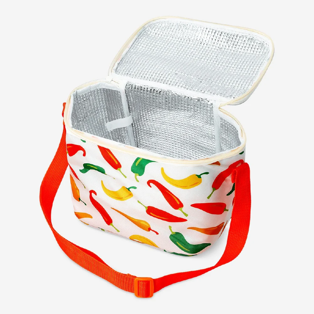 Cooler bag with chili print - 21x14 cm - Image 2