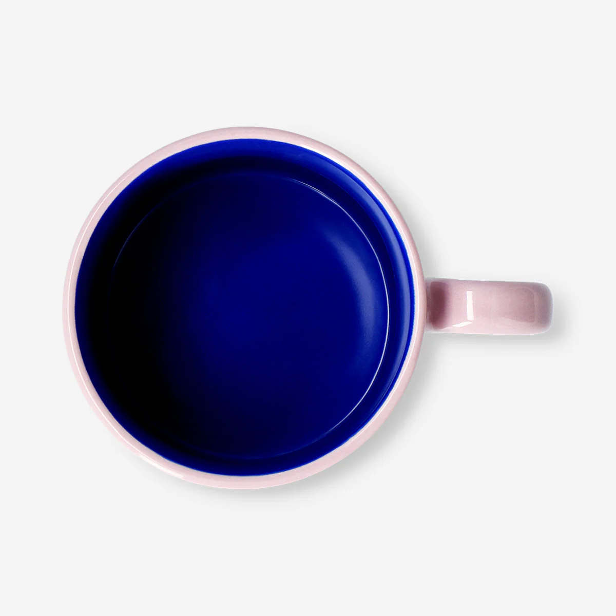 Designer Collection - Pink mug with oval handle - 313 ml - Image 3