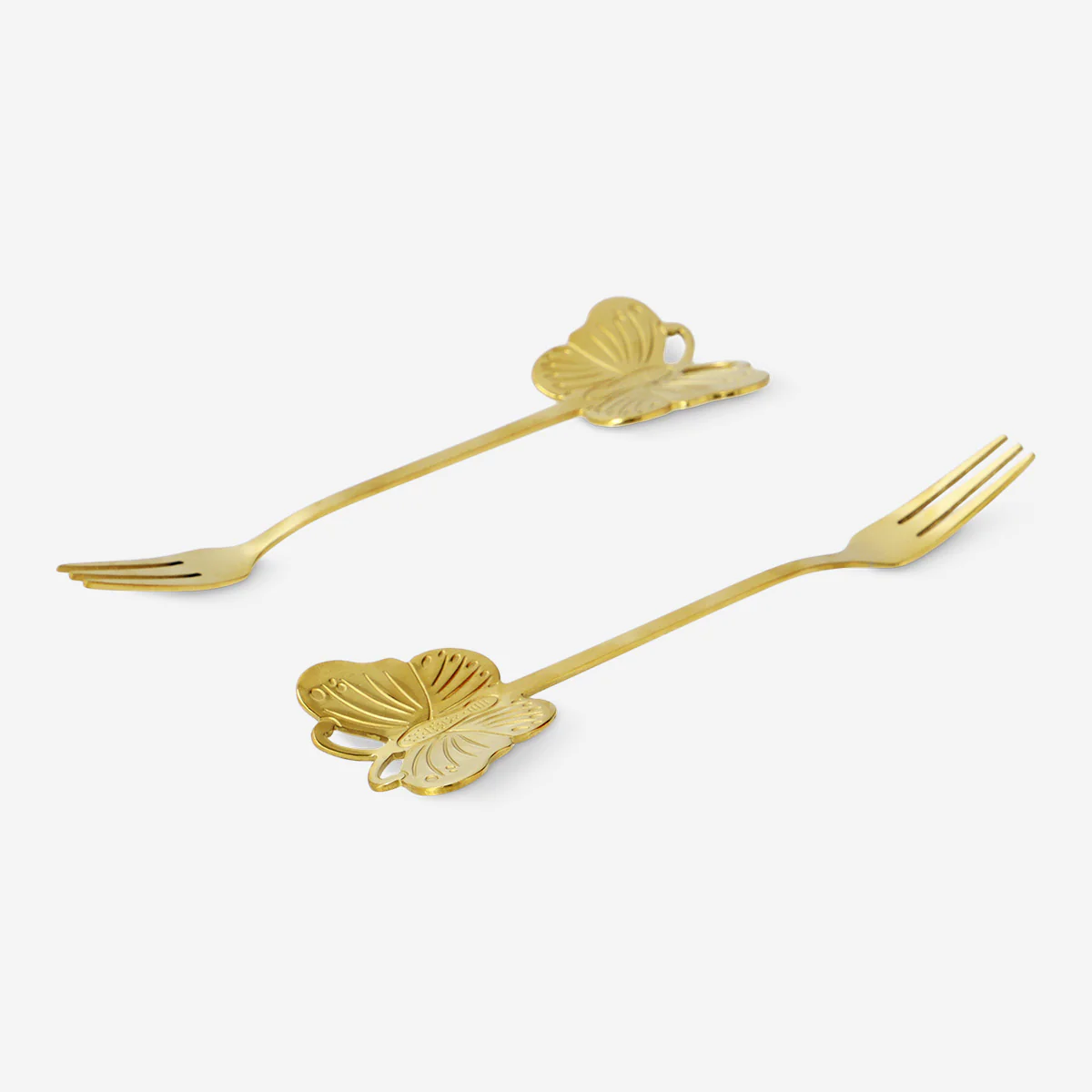 Dessert forks with butterfly topper - 2 pcs - Image 2