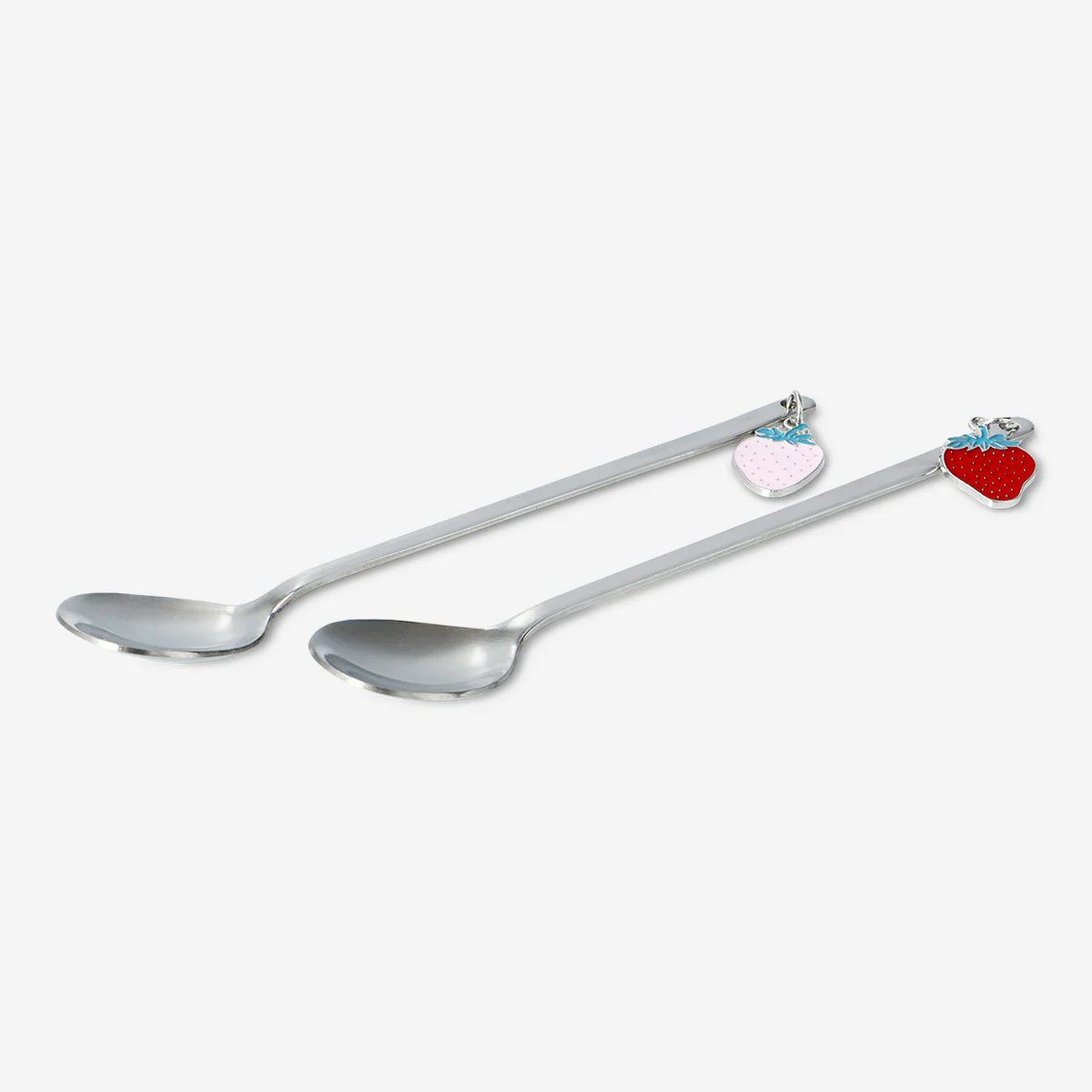 Dessert spoons with strawberry topper - 2 pcs - Image 2