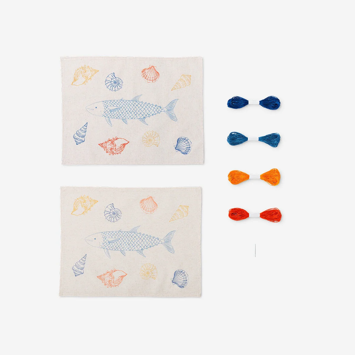 DIY ocean embroidery placemat - Image 2
