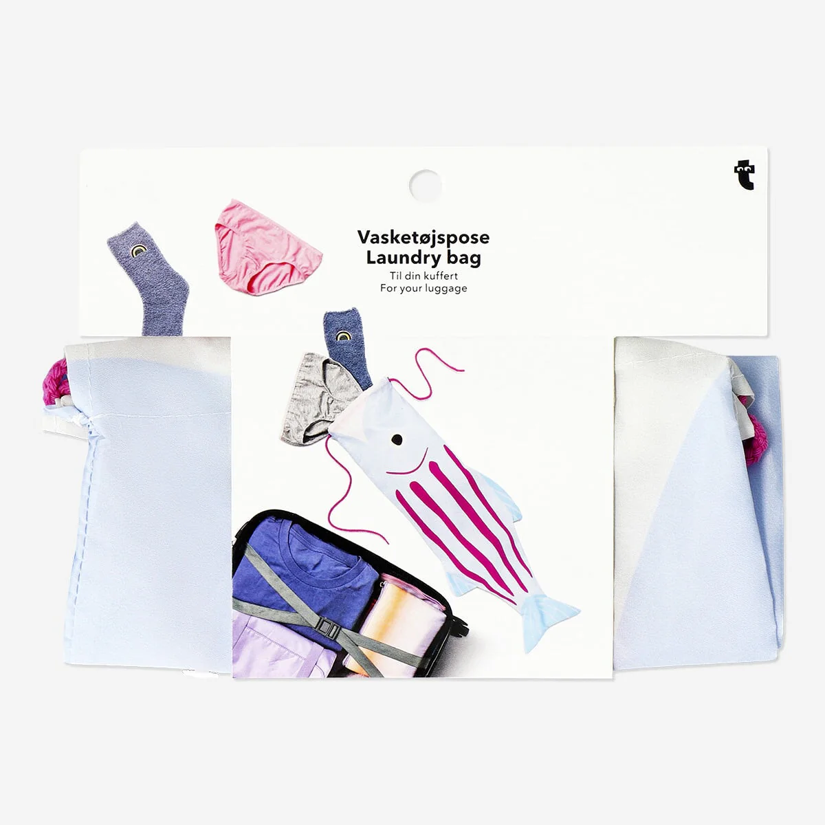 Drawstring laundry bag for traveling - 24x62,5 cm - Image 3