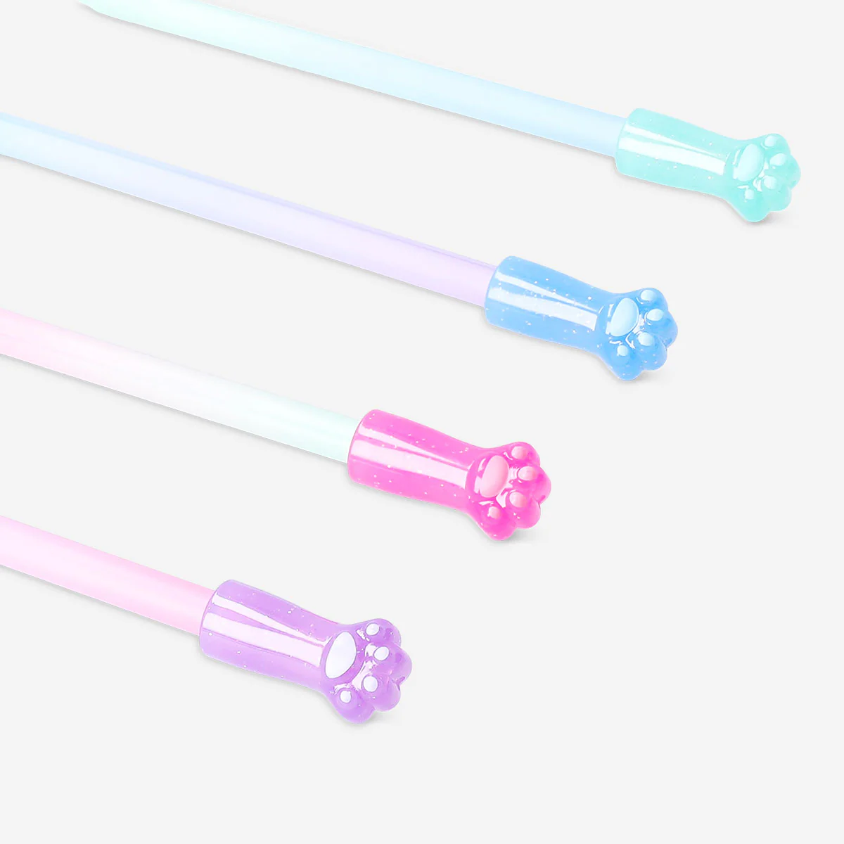 Erasable gel ink pens - Paw toppers - 4 pcs - Image 3