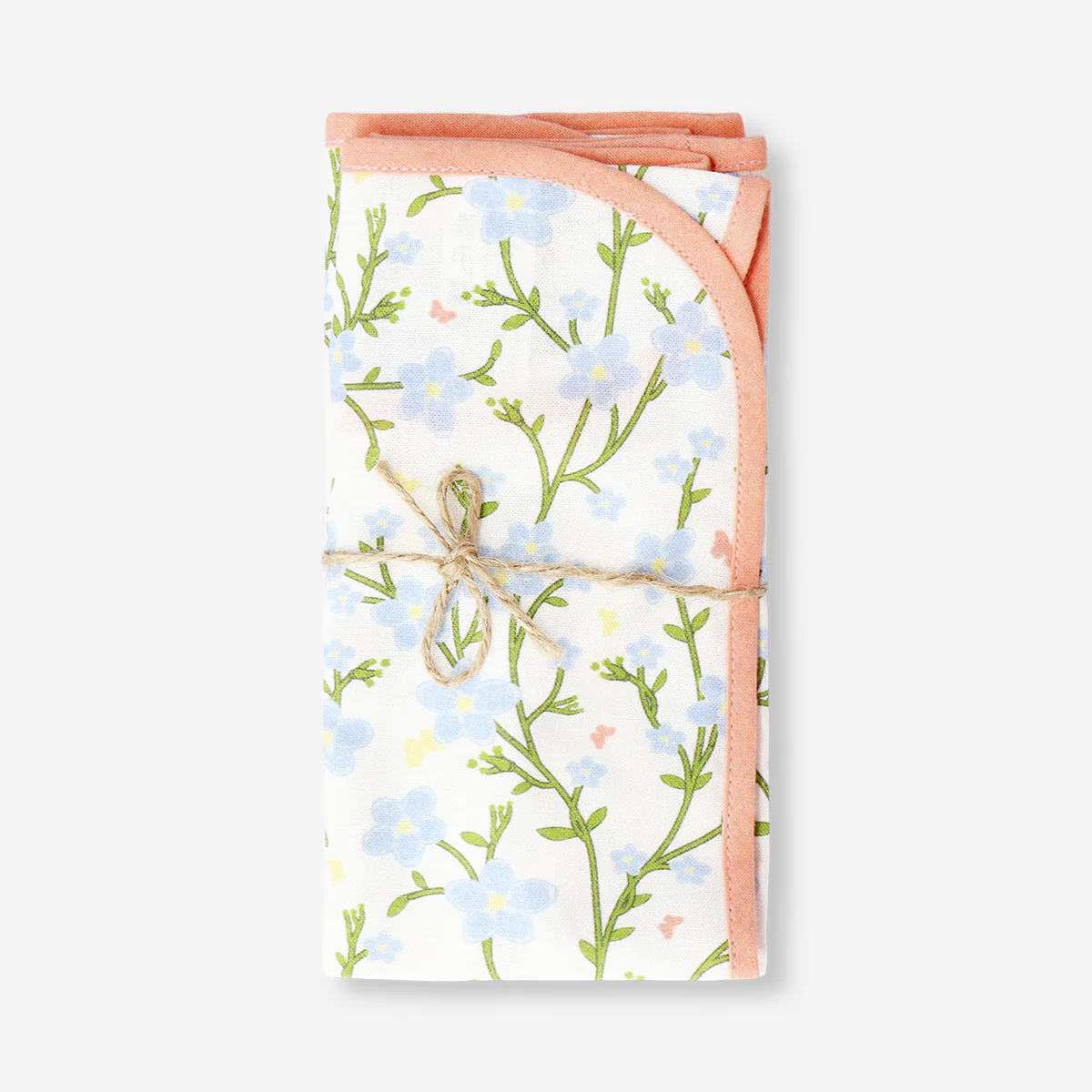 Fabric napkins with floral print - 2 pcs