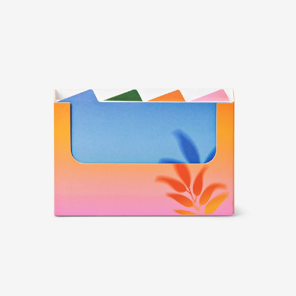 Flash cards with dividers