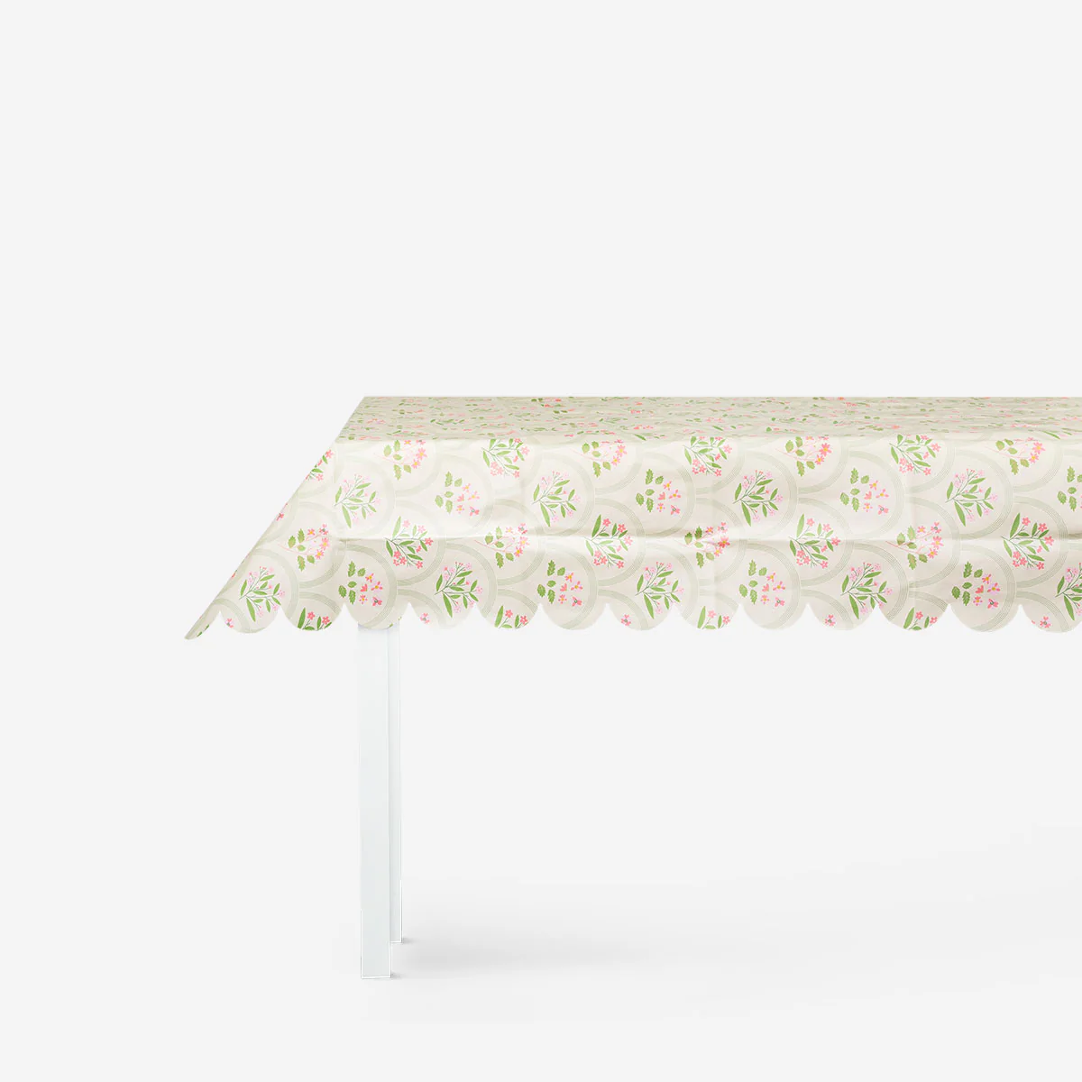 Floral paper tablecloth - 120x180 cm - Image 2