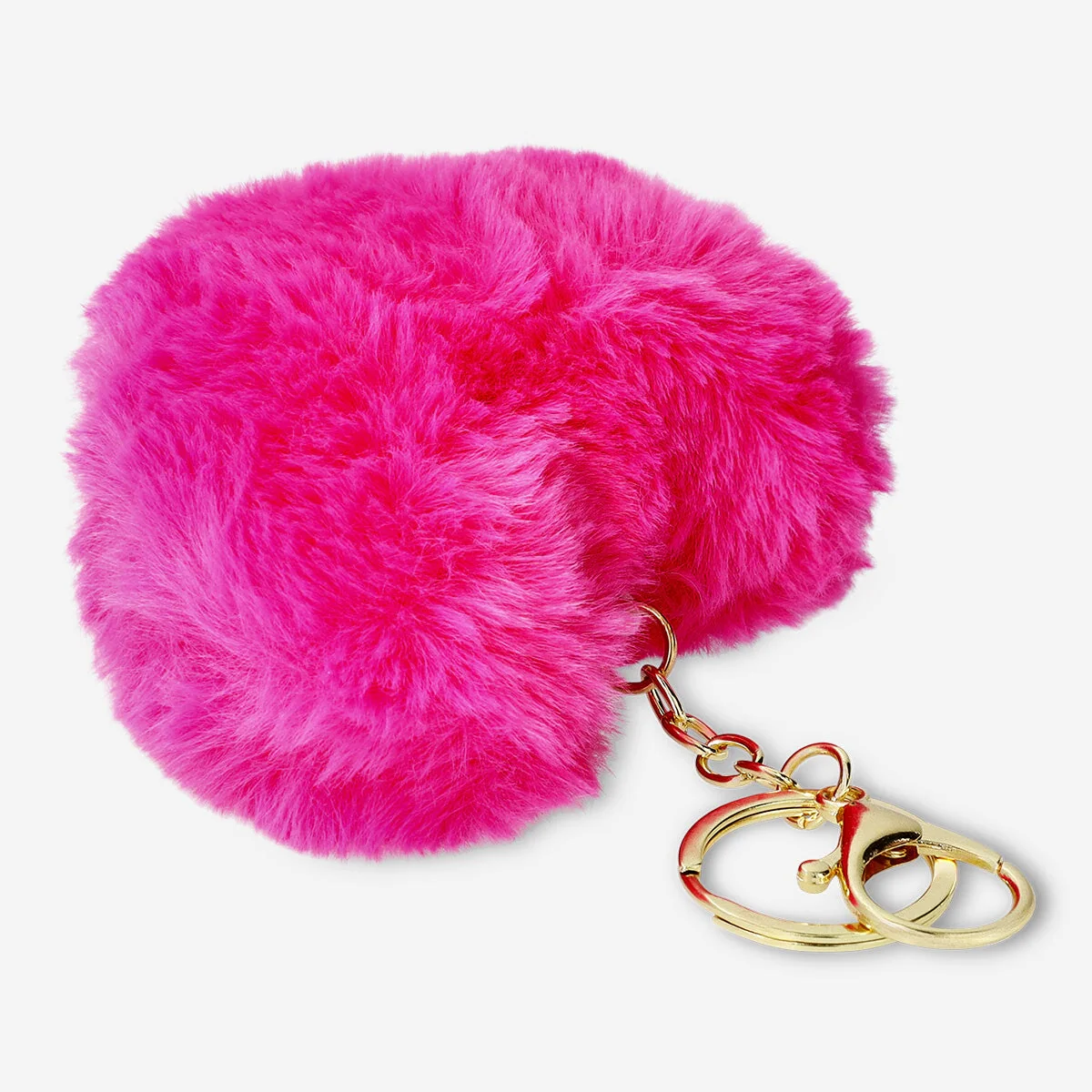 Fluffy heart key ring - Image 2