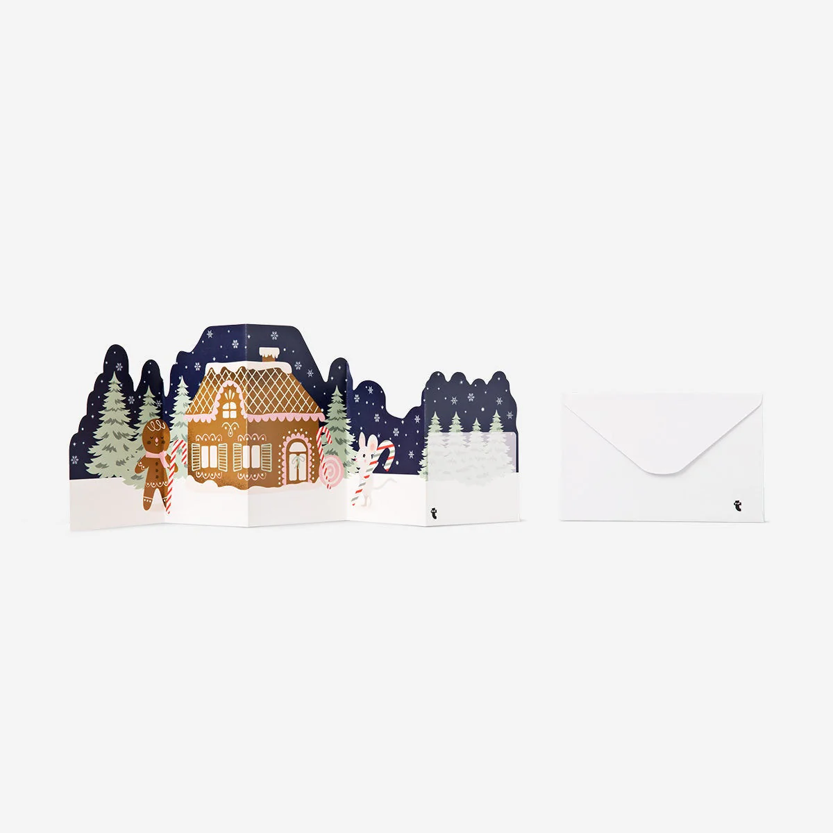 Fold-out card with envelope