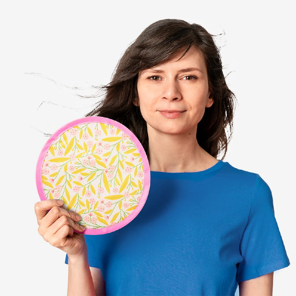 Foldable fan - Flower print