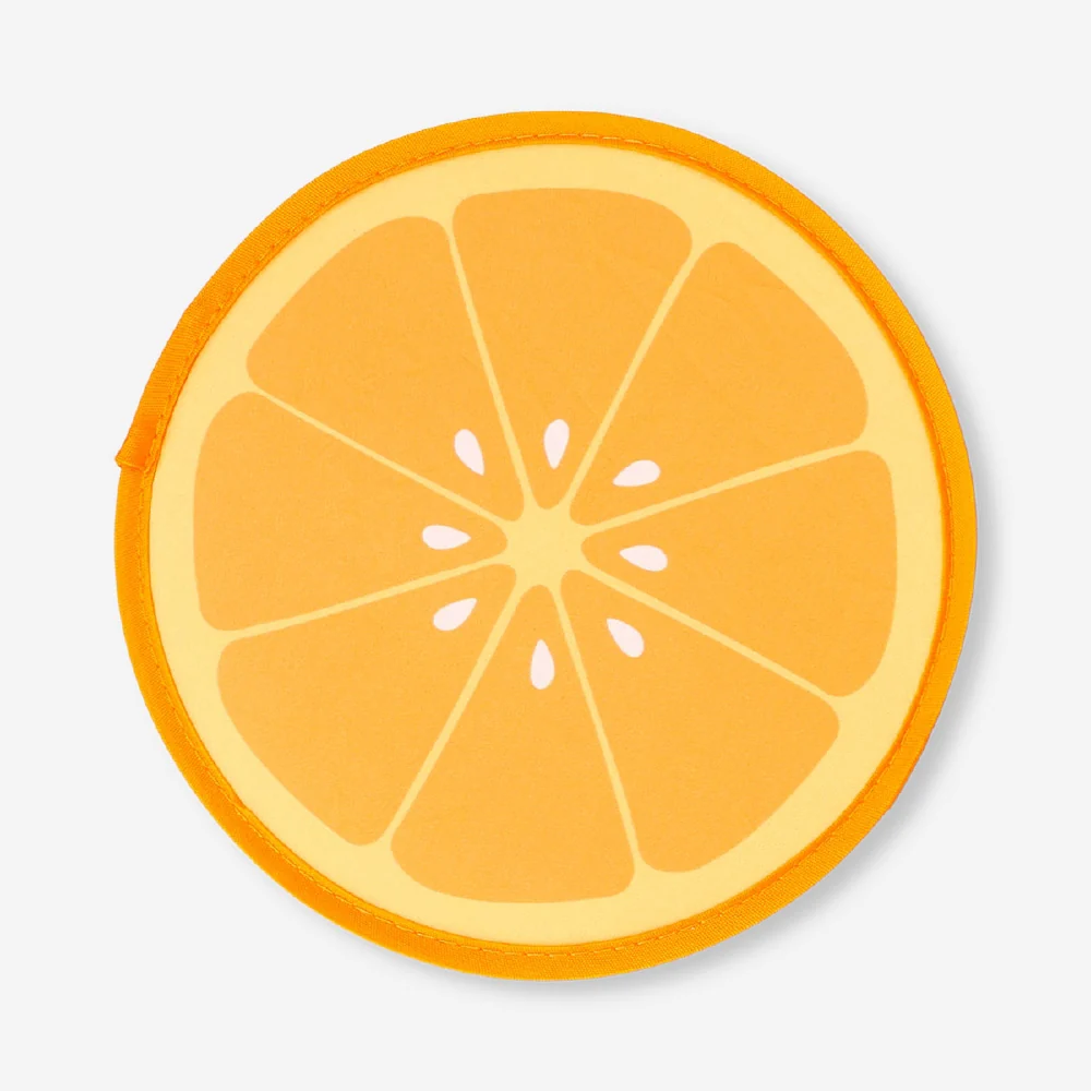 Foldable fan - Orange print - Image 2