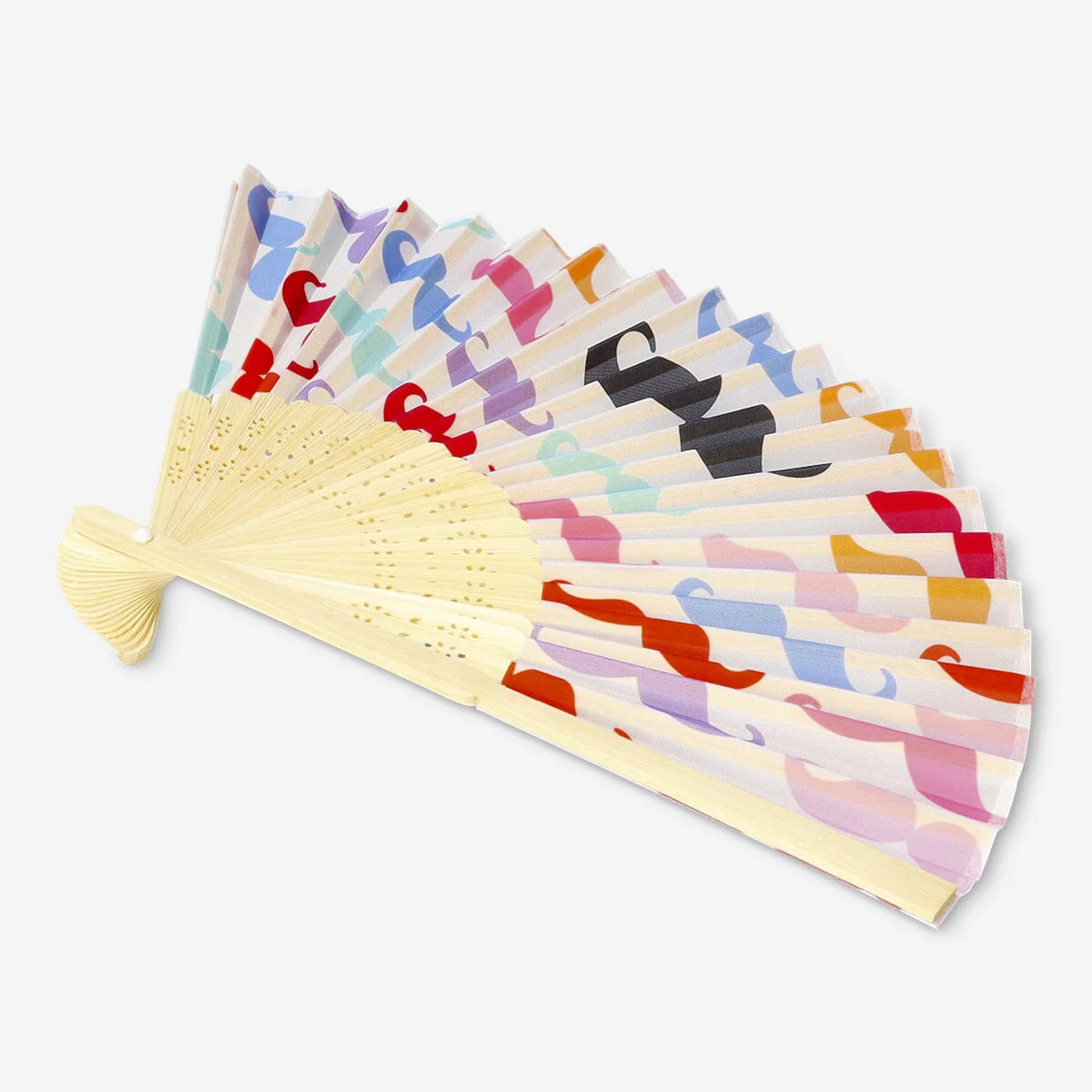 Foldable fan with mustaches - Image 3