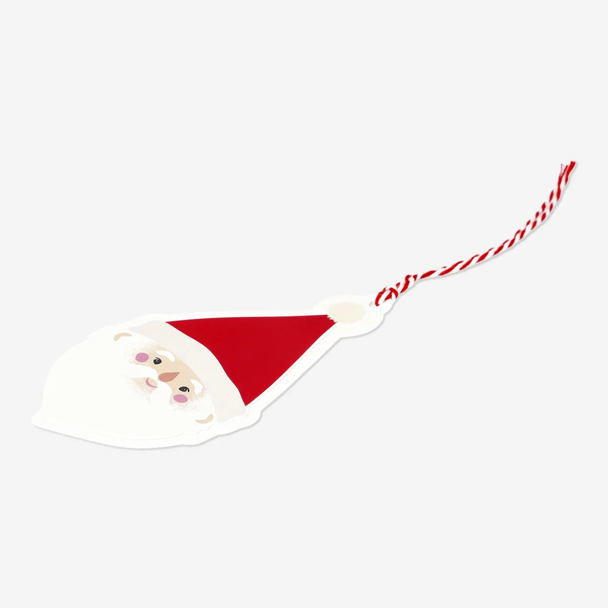 Gift tags with santa - 8 pcs - Image 2
