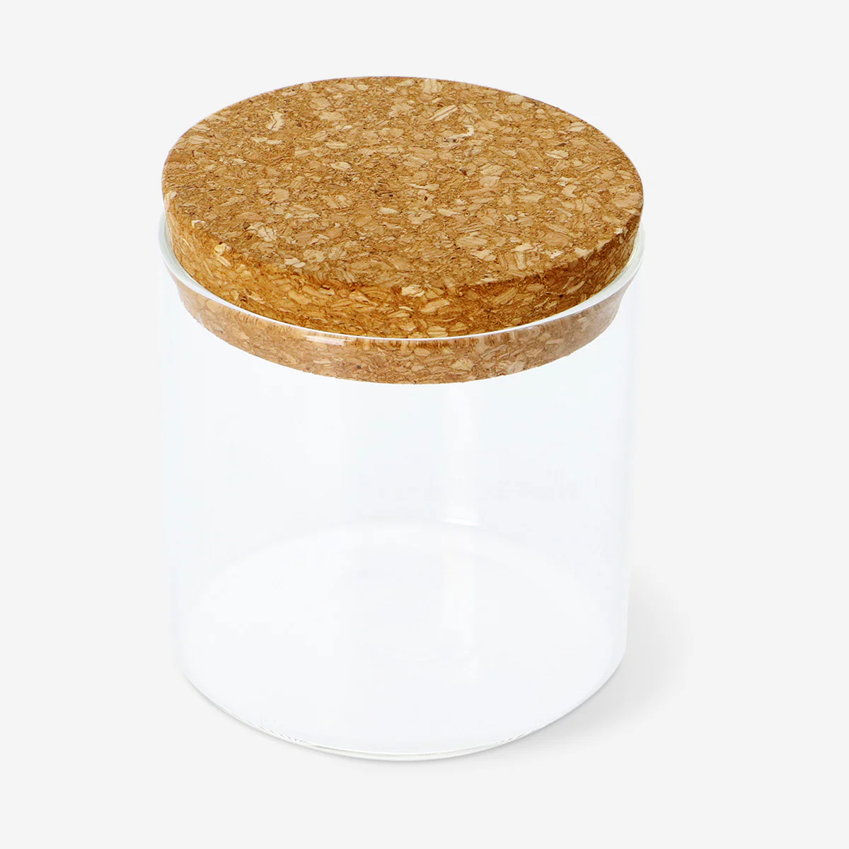 Glass jar with cork lid - 10 cm