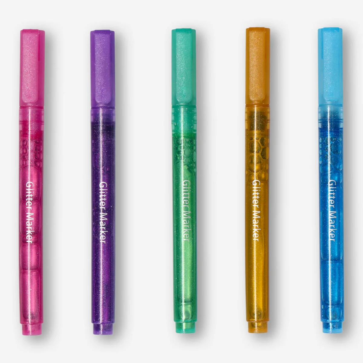 Glitter markers. 5 pcs