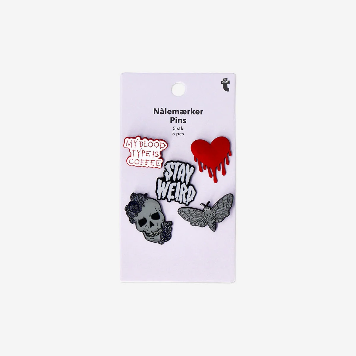 Gothic clothing pins - 5 pcs