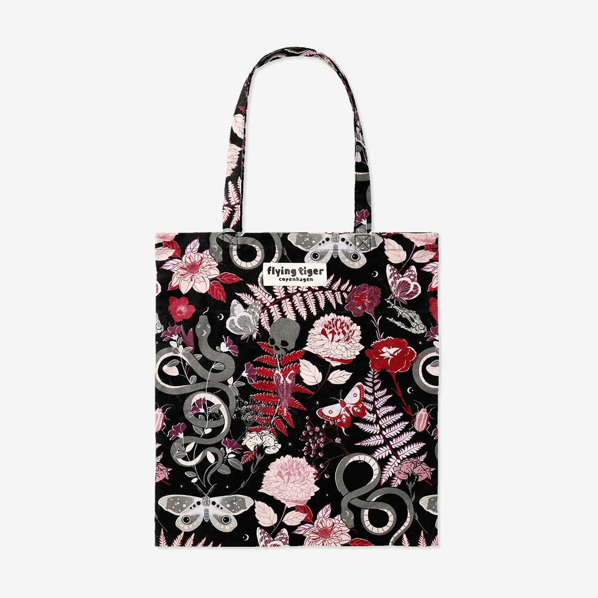 Gothic flowers tote bag