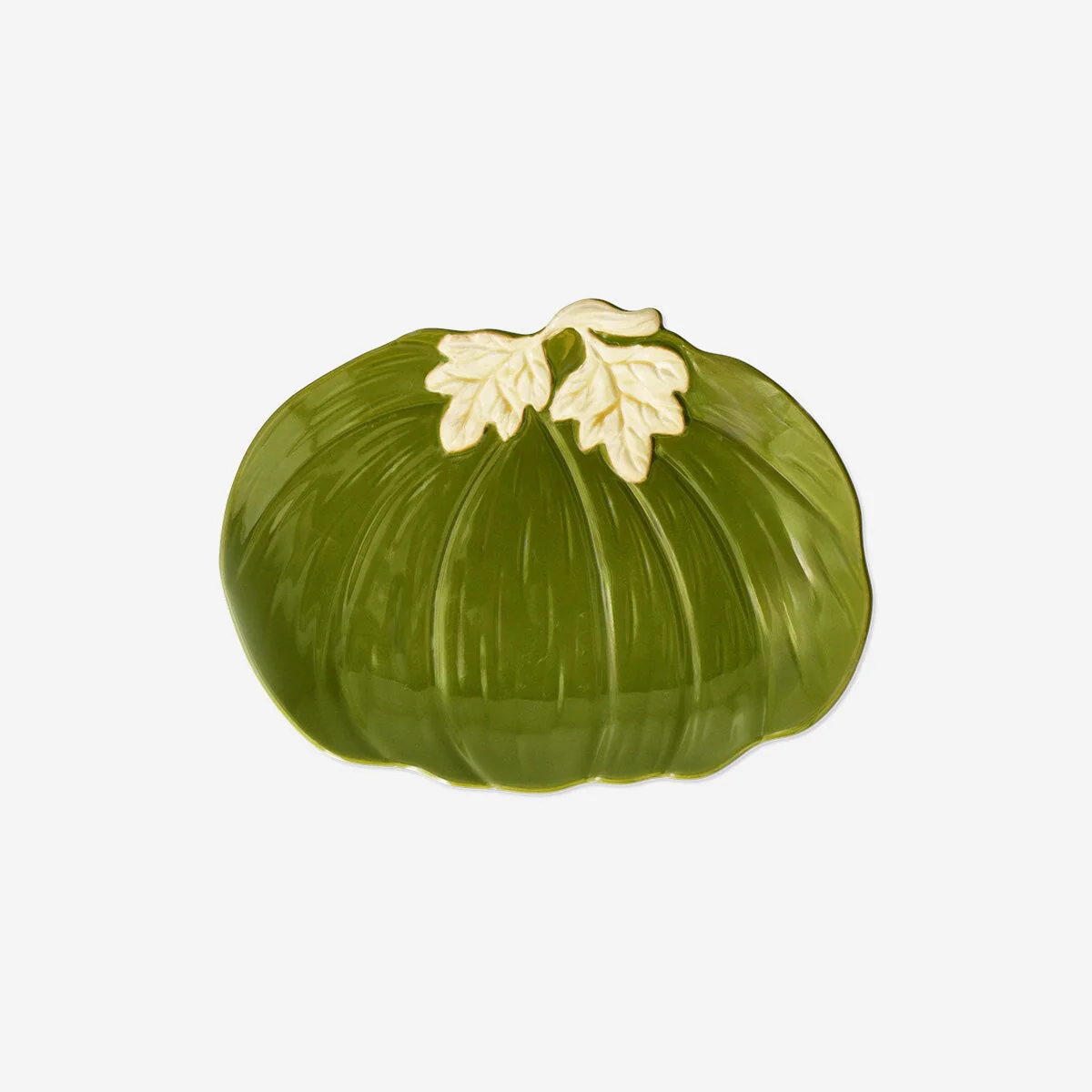 Green pumpkin serving plate - 33 cm - Image 2