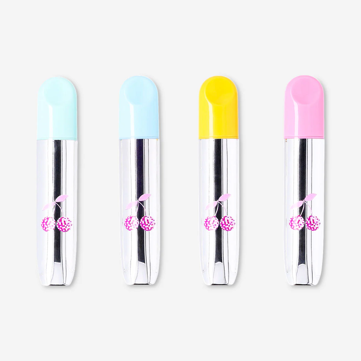 Highlighters in silver cases - 4 pcs - Image 3