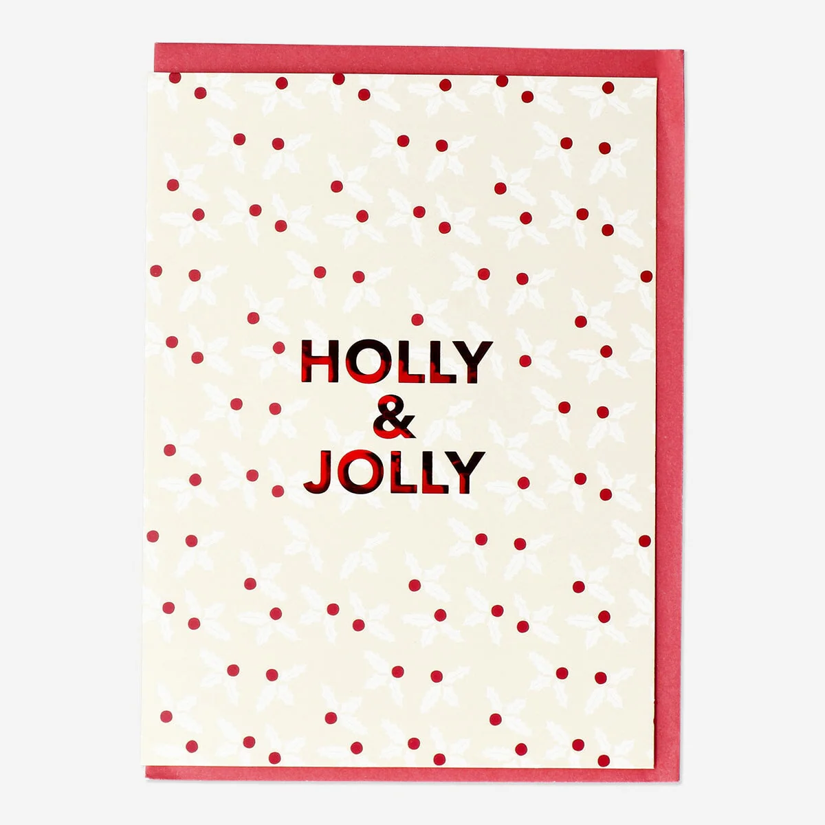Holly card with envelope - Image 2