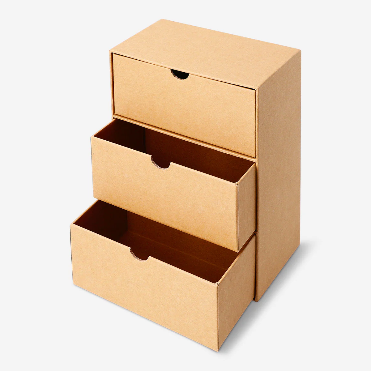 Vertical craft paper desk tidy with 3 drawers - Image 3