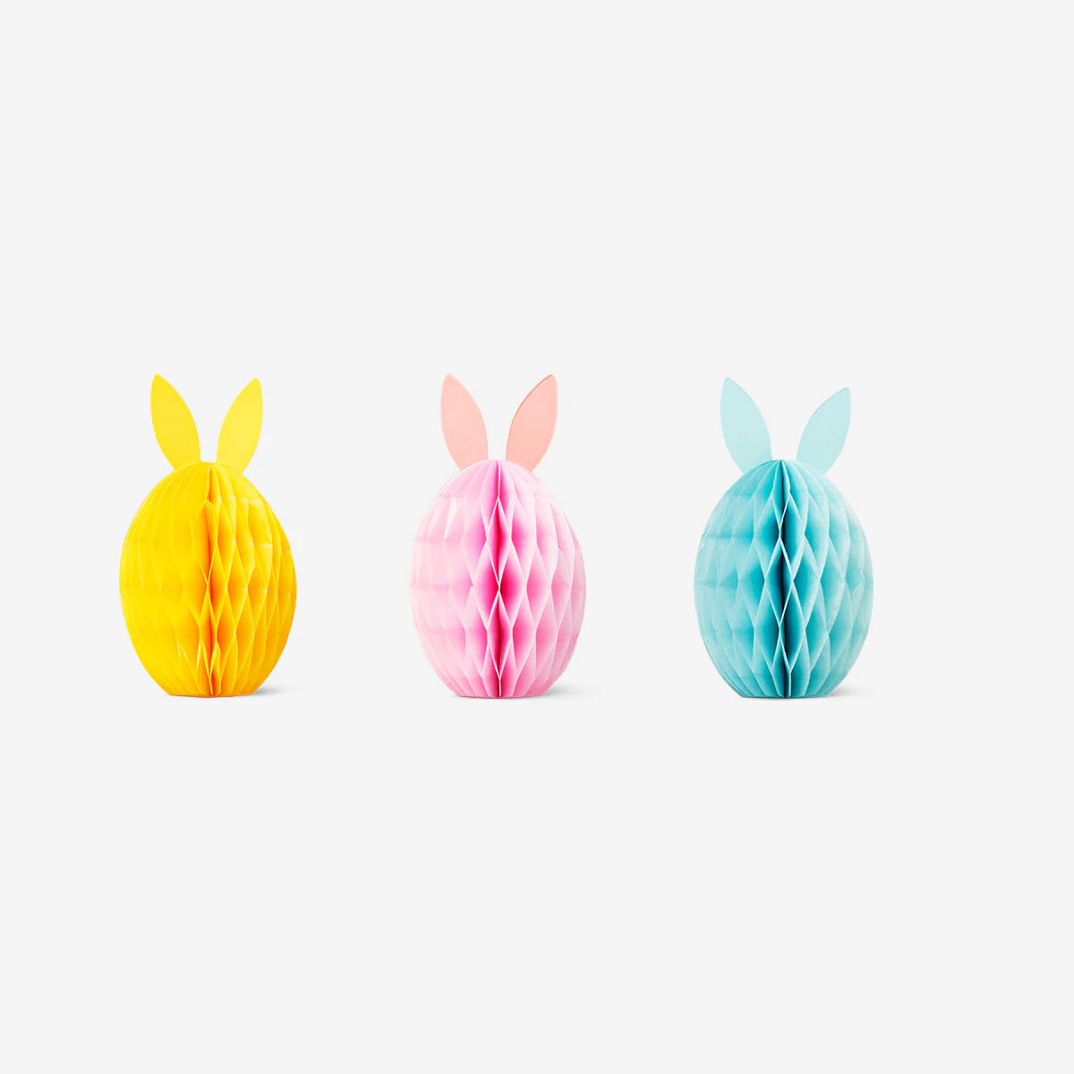 Large honeycomb Easter decorations - 3 pcs