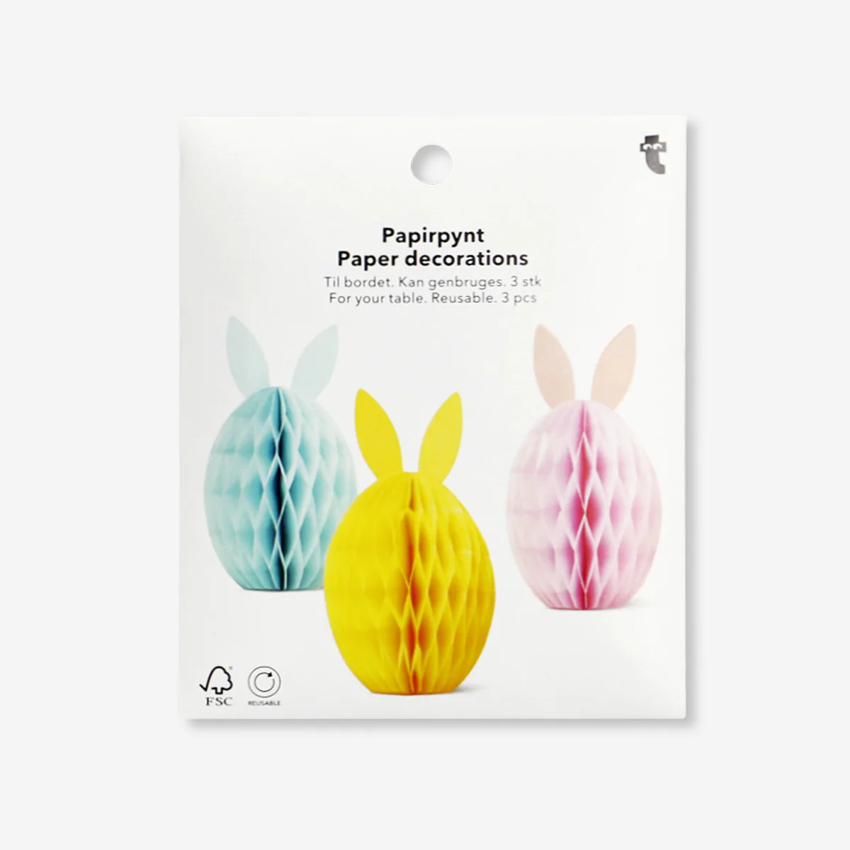Large honeycomb Easter decorations - 3 pcs - Image 3
