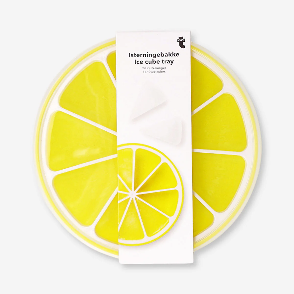 Lemon shaped ice cube tray with lid - Image 3