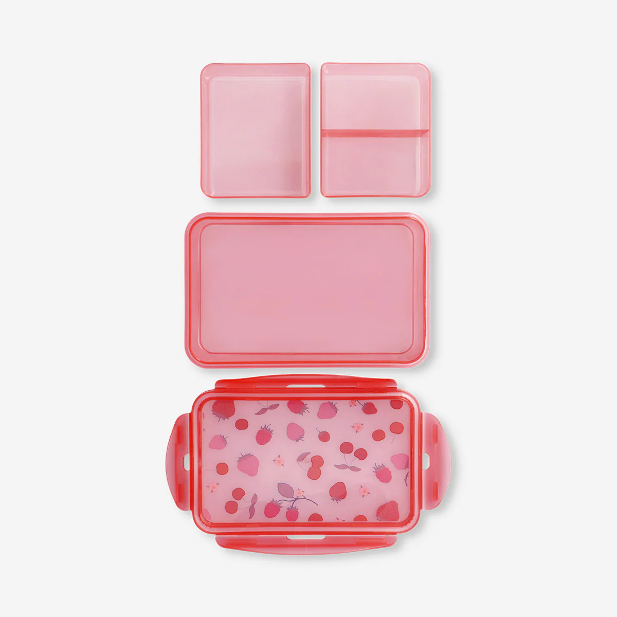 Red lunchbox with berry print - Image 2
