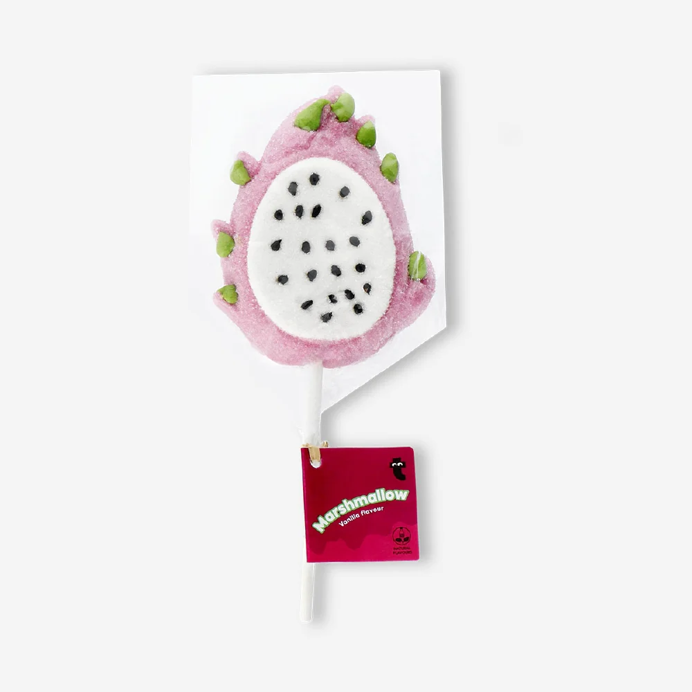Marshmallow on a stick - Dragon fruit