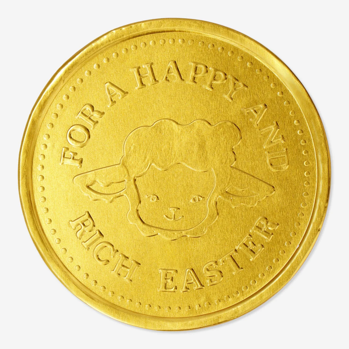 Milk chocolate coin