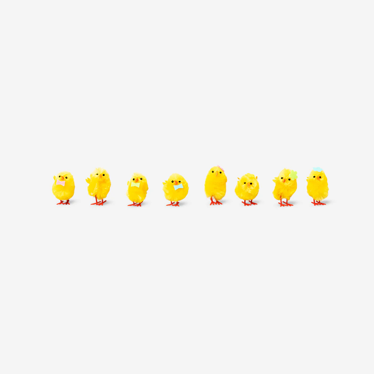 Mini yellow Easter chicks - 8 pcs - Image 2
